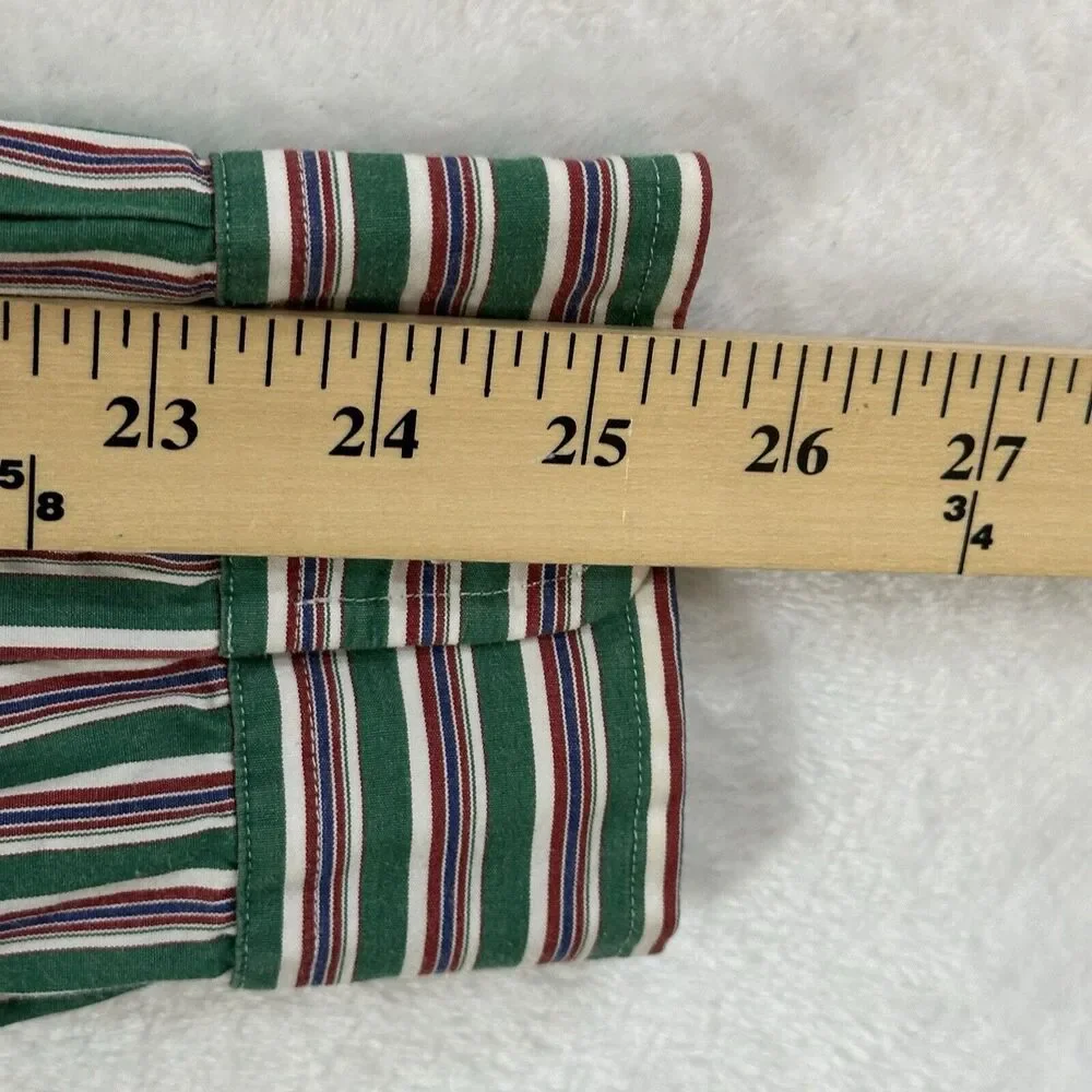 Polo Ralph Lauren Button Down Men’s Size XL CUSTOM Fit‎ Striped Green Pink